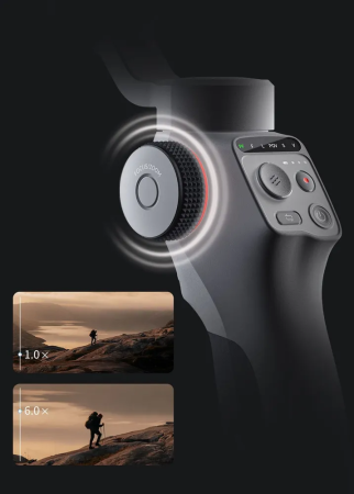 Трехосевой складной стабилизатор для смартфона FunSnap Capture 5 Three-axis Gimbal