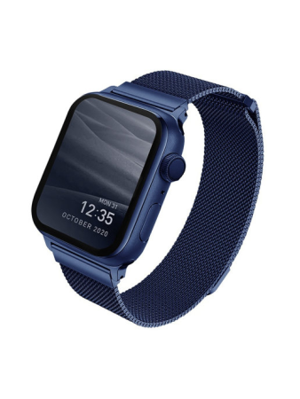 Ремешок Uniq Dante Strap Mesh Steel для Apple Watch 41/40/38 мм, цвет Синий (41MM-DANCBLU)