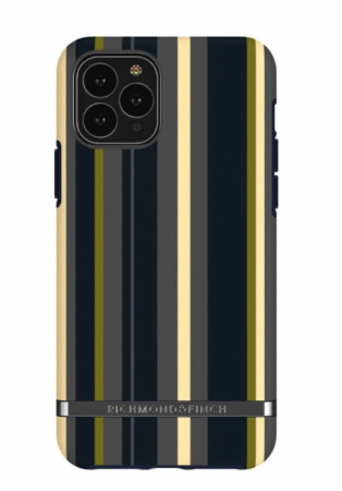Чехол Richmond & Finch Freedom для iPhone 11 Pro, цвет "Темно-синие полосы" (Navy Stripes) (IP58-618)