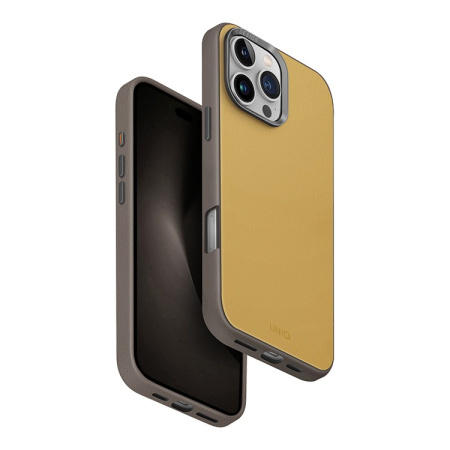 Чехол Uniq Lyden DS Canary Yellow/Flint Grey (Magsafe) для iPhone 16 Pro Max