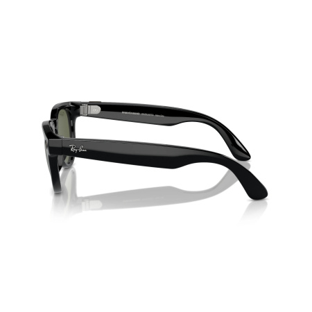Умные очки Ray-Ban Smart Glasses Headliner Shiny Black /Polar G15 Green, RW4009, размер М