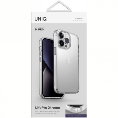 Чехол Uniq Lifepro Xtreme для iPhone 14 Pro, цвет Прозрачный (Clear) (IP6.1P(2022)-LPRXCLR)