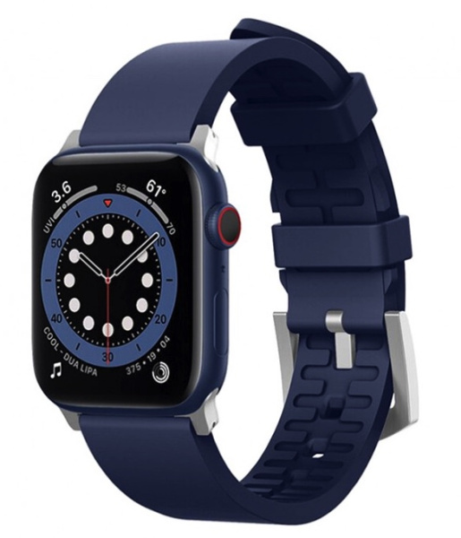 Ремешок силиконовый Elago Premium Rubber strap для Apple Watch 42/44/45/49 мм, цвет Синий (EAW-BAND-44JIN)