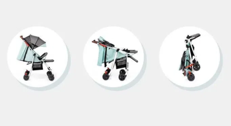 Детская коляска Baby Carriage, Зеленая мята