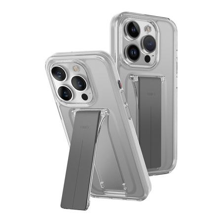 Чехол Uniq Heldro Mount with Stand Clear для iPhone 15 Pro Max