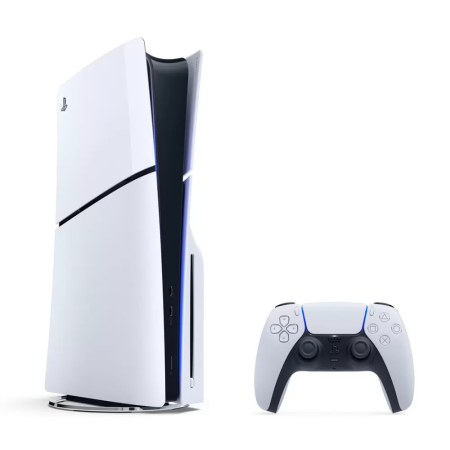 Игровая приставка Sony PlayStation 5 Slim с дисководом White, белый