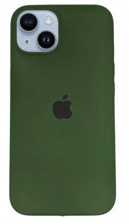 Чехол Silicone Case для iPhone 14 Atrovirens, цвет Темно-зеленый