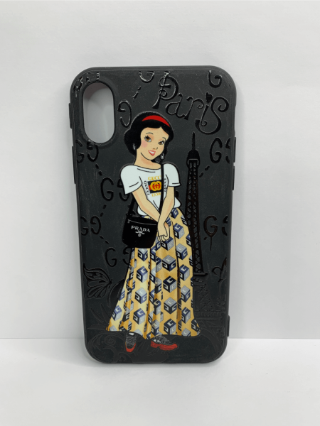 Чехол силиконовый для iPhone X / XS supreme Alice, цвет Черный