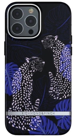 Чехол Richmond & Finch для iPhone 13 Pro, цвет "Синий гепард" (Blue Cheetah) (R47010)