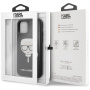 Чехол CG Mobile Karl Lagerfeld Double Layer Karl's Head Hard Glass для iPhone 11, цвет Черный (KLHCN61DLHBK)