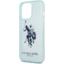 Чехол CG Mobile U.S. Polo Assn. TPU FLUO Logo Bigl horse Hard для iPhone 13 Pro, цвет Голубой (USHCP13LUHRFL)
