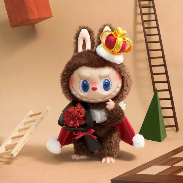 Коллекционная фигурка POP MART LABUBU The Monster King Let's Checkmate, 40 см