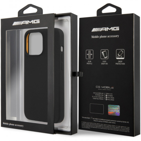 Чехол CG Mobile AMG Liquid silicone with big logo Hard для iPhone 13 Pro, цвет Черный (AMHCP13LSGLBYE)