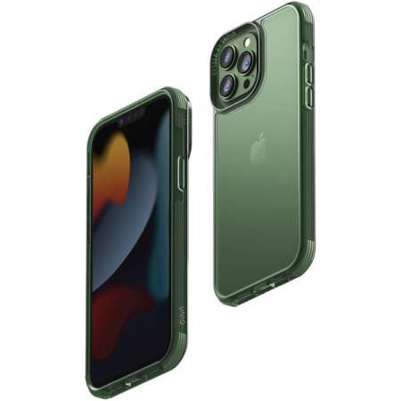 Чехол Uniq Combat для iPhone 13 Pro Max, цвет Зеленый (IP6.7HYB(2021)-COMGRN)