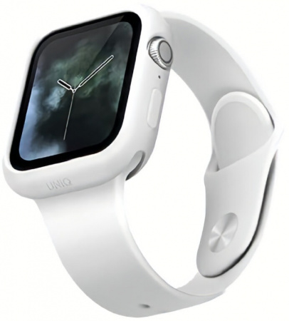 Чехол Uniq Lino для Apple Watch 44 мм, цвет Белый (44MM-LINOWHT)