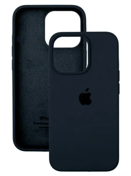 Чехол Silicone Case для iPhone 15 Pro Dark blue, цвет темно-синий