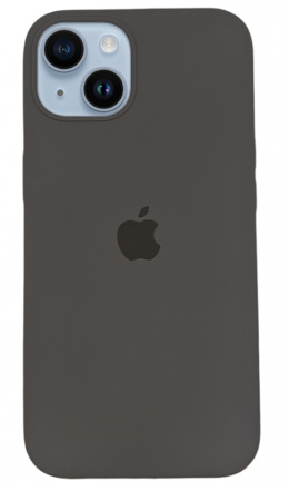 Чехол Silicone Case для iPhone 14 Plus Black light, цвет Черный легкий