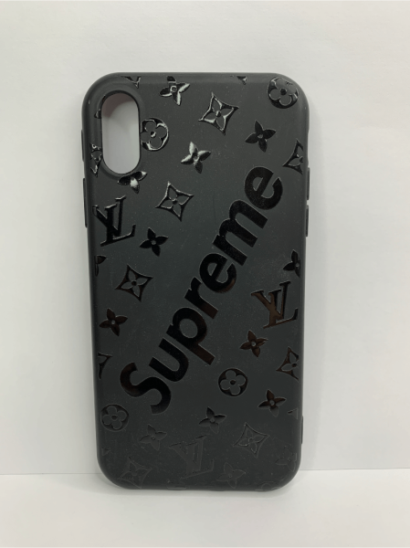 Чехол силиконовый для iPhone XR supreme 2, цвет Черный