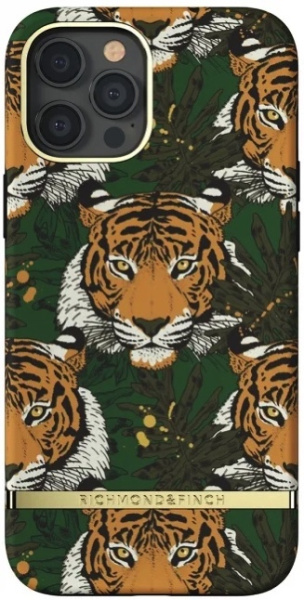 Чехол Richmond & Finch SS21 для iPhone 12/12 Pro, цвет "Зеленый тигр" (Green Tiger) (R44933)