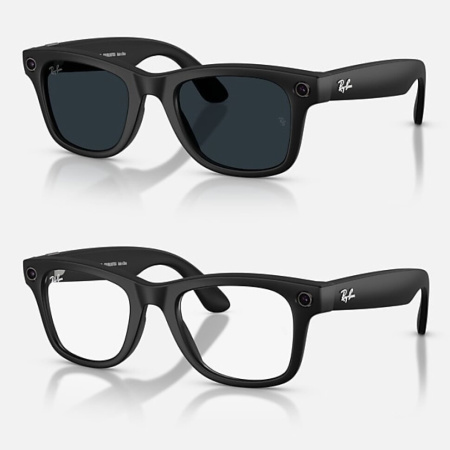 Умные очки Ray-Ban Gen2 Smart Glasses Wayfarer Shiny Black / Transitions Graphite Green, RW4012, с автозатемнением, размеры M и L