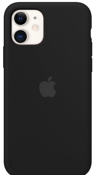 Чехол для iPhone 12 Mini Silicone Case Black, цвет Черный