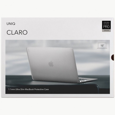Чехол Uniq HUSK Pro Claro для MacBook Pro 13'' (2020), цвет Прозрачный (MP13(2020)-HSKPCCLR)