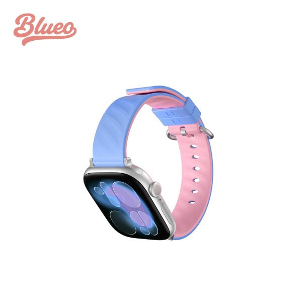 Ремешок BlueO Lollipop Silicone Watch Band для Apple Watch 40/41/42 mm, Pink Purple