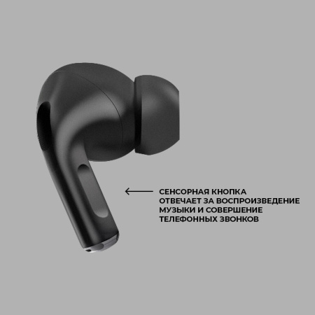 Беспроводные наушники с микрофоном Air Pro 3 ANC, TWS, BT 5.3, 350 мАч, ANC, LCD, черный
