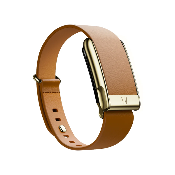 Кожаный ремешок Whoop LeatherLuxe для Whoop Life MG 5.0, L, 16–20,4, Camel / Gold