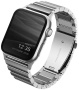 Ремень стальной Uniq Strova Strap Link Steel для Apple Watch 42/44/45/49 мм, цвет Серебристый (44MM-STRVSIL)