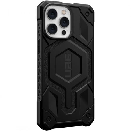 Чехол UAG Monarch Pro Kevlar с MagSafe Series для iPhone 14 Pro Max, цвет Черный (Kevlar Black) (114031113940)