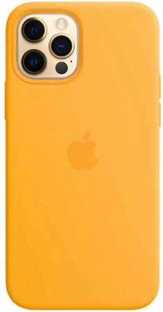 Чехол Silicone case для iPhone 13 Pro Max, цвет Светло-желтый блистер