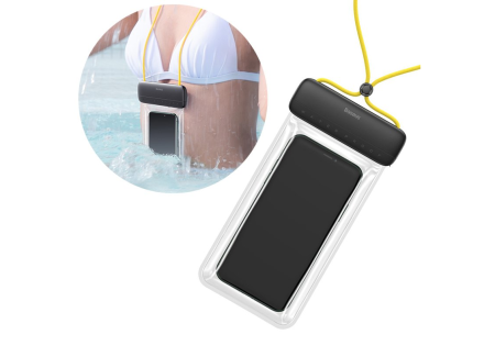 Водонепроницаемый чехол Baseus Let''s go Slip Cover Waterproof Bag, цвет Серый/Желтый (ACFSD-DGY)