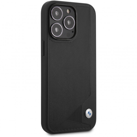 Чехол CG Mobile BMW Signature Genuine leather Seat Debossed Hard для iPhone 13 Pro Max, цвет Черный (BMHCP13XRCDPK)