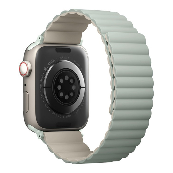 Ремешок Uniq Revix reversible Magnetic для Apple Watch 45/44/42mm, Sage/Beige (45MM-REVSAGBEG)