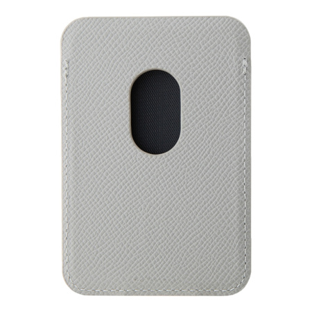 Картхолдер Guess Wallet Cardslot MagSafe PU Grained leather Triangle Metal logo Beige