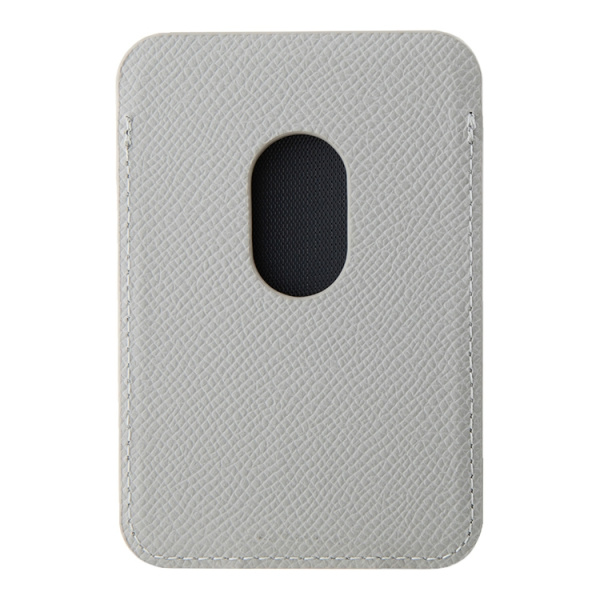 Картхолдер Guess Wallet Cardslot MagSafe PU Grained leather Triangle Metal logo Beige