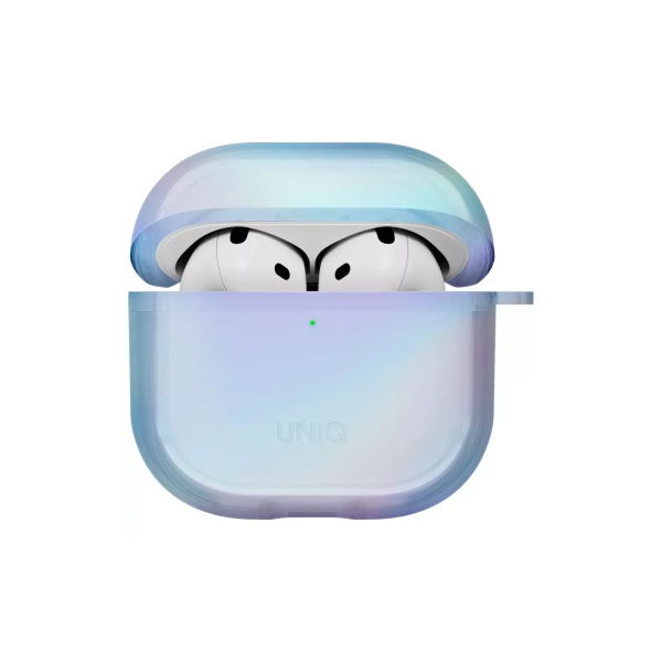 Чехол Uniq Iridescia (holographic) Eclipse Blue для Airpods 4