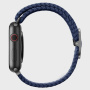 Ремешок Uniq Aspen Strap Braided для Apple Watch 42/44/45/49 мм, цвет Синий (44MM-ASPOBLU)