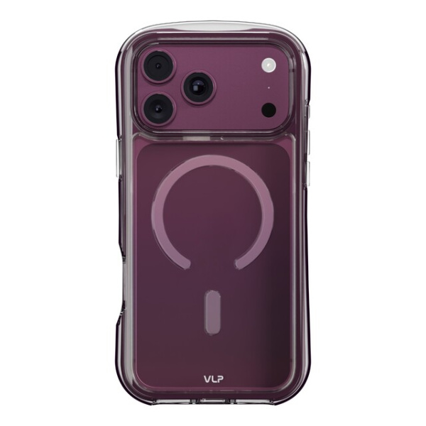 Чехол VLP Bubble Case с MagSafe для iPhone 18 Pro, темно-вишневый
