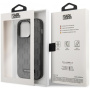 Чехол CG Mobile Karl Lagerfeld PU Saffiano Monogram w Metal logo Hard для iPhone 14 Pro, цвет серый