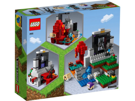Конструктор LEGO Minecraft - Разрушенный портал (21172)