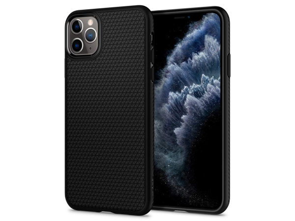 Чехол Spigen Liquid Air для iPhone 11 Pro Max Black, цвет Черный (075CS27134)