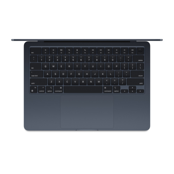 Ноутбук Apple MacBook Air 13" (M3, 8C CPU/8C GPU, 2024), 8 ГБ, 256 ГБ SSD, «полуночный черный» (MRXV3)