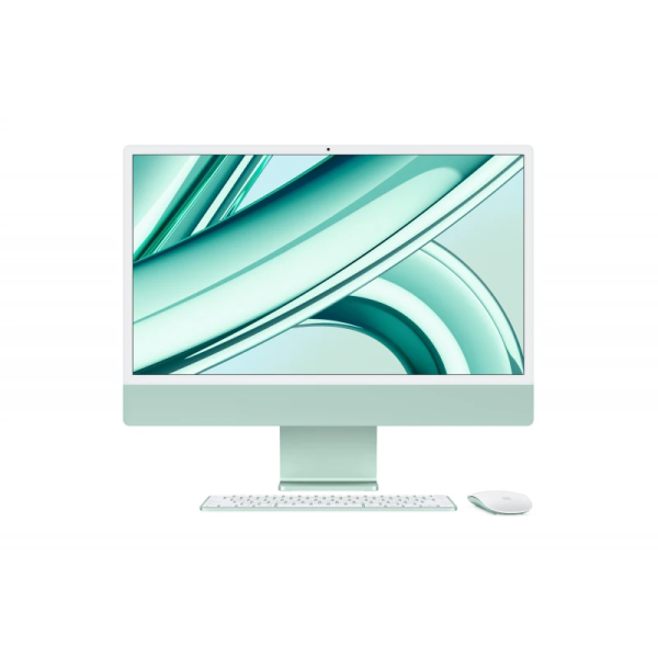 Apple iMac 24" Retina 4,5K, M3 (8C CPU, 10C GPU, 2023), 8 ГБ, 512 ГБ SSD, зеленый