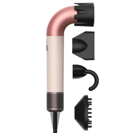 Фен для волос Beheart Hair Dryer X11 PRO EU Pink (6 насадок)
