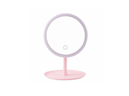 Зеркало для макияжа Xiaomi DOCO Daylight Small Mirror Pro, Pink