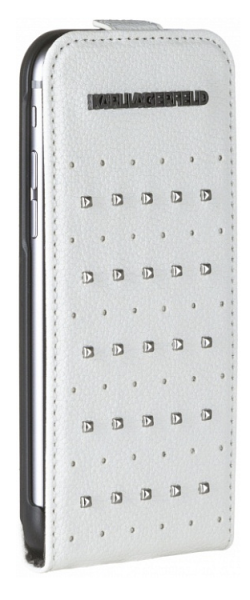 Чехол Karl Lagerfeld Trendy Flip для iPhone 6/6S White, цвет Белый (KLFLP6TRSW)