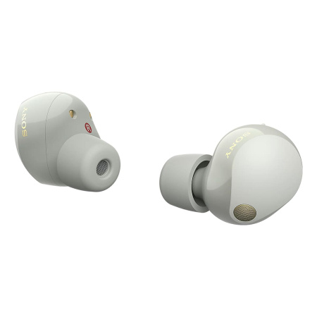 Беспроводные наушники с шумоподавлением Sony (WF-1000XM5) Platinum Silver, белый