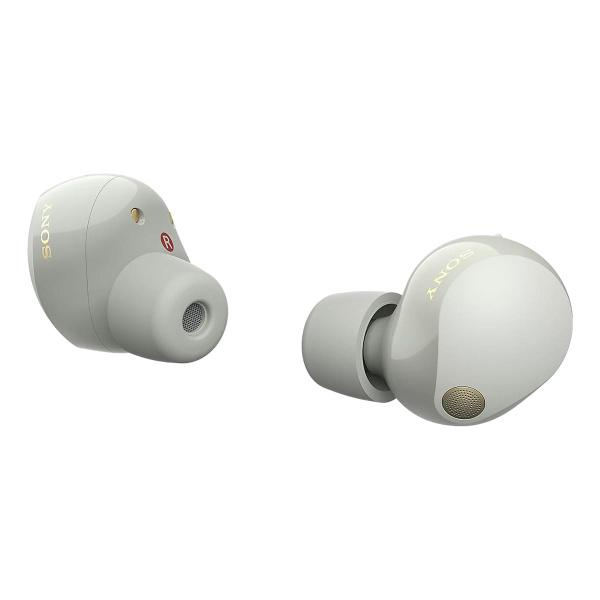 Беспроводные наушники с шумоподавлением Sony (WF-1000XM5) Platinum Silver, белый